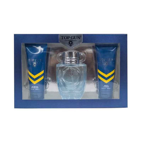 Top Gun Chevron Gift Set 100ml EDT + 100ml Shower Gel + 100ml Aftershave Balm