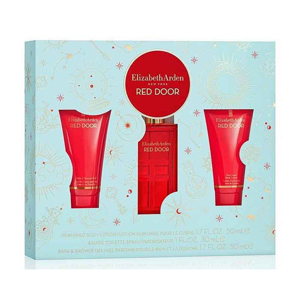 Elizabeth Arden Red Door Gift Set 30ml EDT + 50ml Perfumed Body Lotion + 50ml Bath & Shower Gel