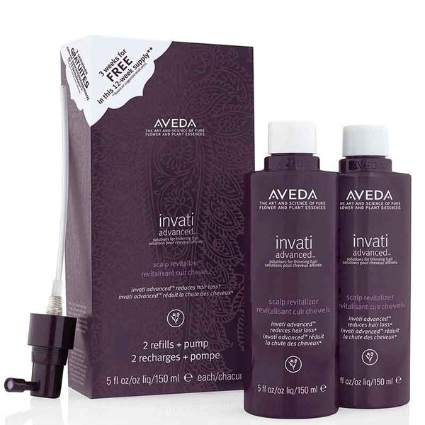 Aveda Invati Advanced? Scalp Revitalizer 2 x 150ml Refill + Pump