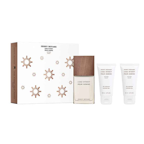 Issey Miyake L?Eau d?Issey pour Homme Vétiver Gift Set 50ml EDT + 2 x 50ml Shower Gel
