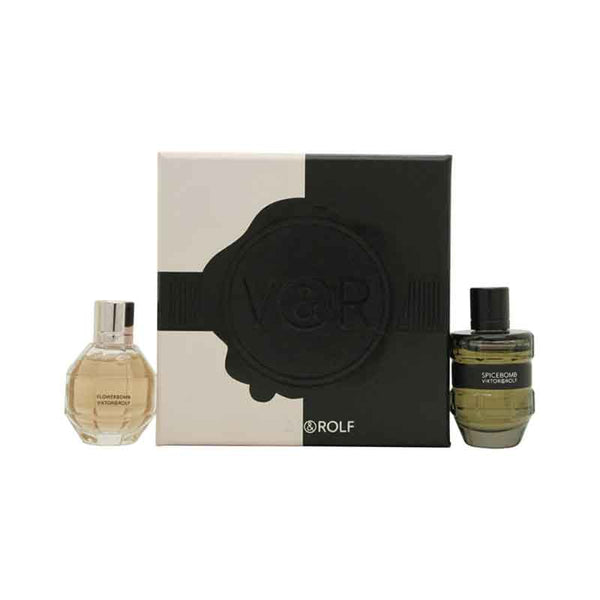 Viktor & Rolf Gift Set 7ml FlowerBomb EDP + 7ml Spicebomb EDT