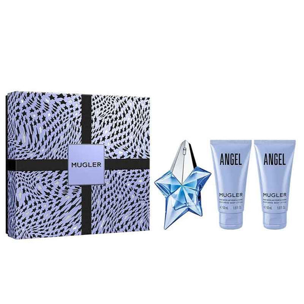 Mugler Angel Gift Set 25ml EDP Refillable + 2 x 50ml Body Lotion