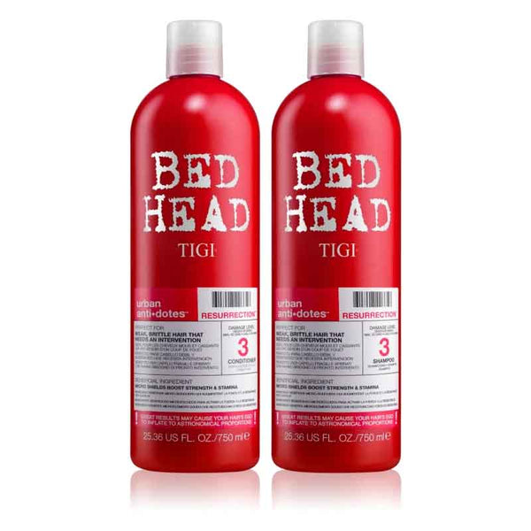 Tigi Duo Pack Bed Head Urban Antidotes Resurrection 750ml Shampoo + 750ml Conditioner