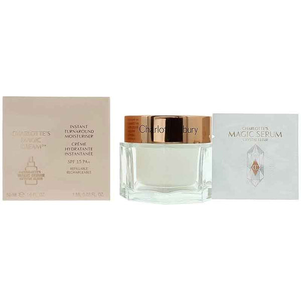 Charlotte Tilbury Charlotte's Magic Cream 50ml + 1ml Magic Serum Crystal Elixir