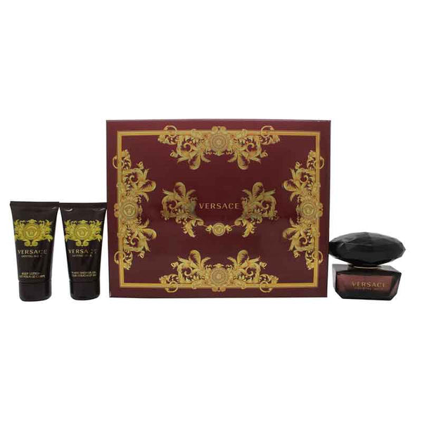 Versace Crystal Noir Gift Set 50ml EDT + 50ml Shower Gel + 50ml Body Lotion