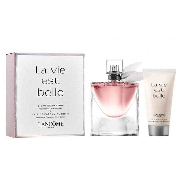 Lancome La Vie Est Belle L'Eau de Parfum Gift Set 50ml Spray + 50ml Body Lotion