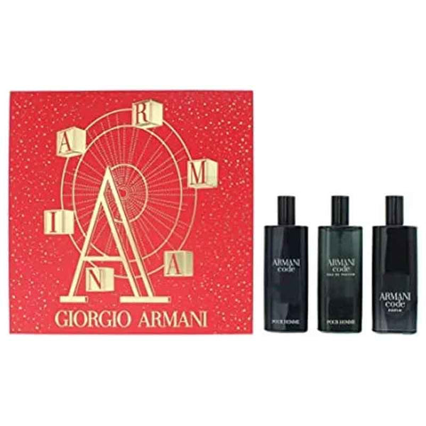 Giorgio Armani Code Gift Set 15ml Code EDT + 15ml Code EDP + 15ml Code Parfum