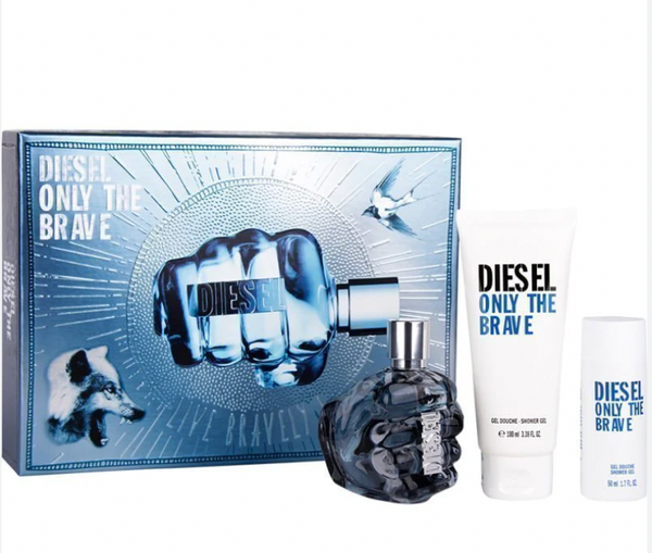 Diesel Only The Brave Gift Set 75ml EDT + 100ml Shower Gel + 50ml Shower Gel